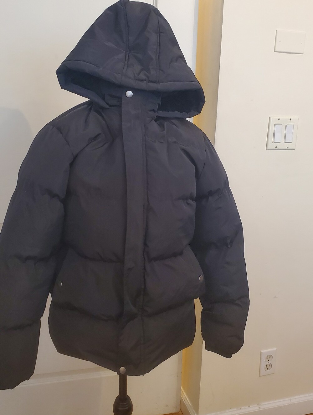 Martino Black Kids Puffer Coat Jacket Size 14